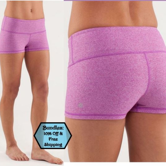 lululemon athletica Pants - Lululemon Yoga Boogie Short Heathered Violet 2012